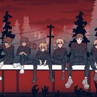 School Bus Graveyard desktop wallpaper