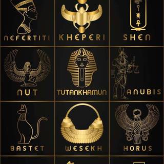 Egyptian symbols wallpaper