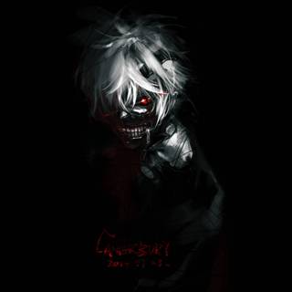 Creepy anime boy wallpaper