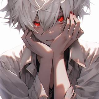 Creepy anime boy wallpaper