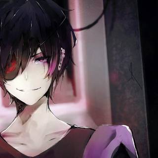 Creepy anime boy wallpaper