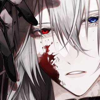 Creepy anime boy wallpaper