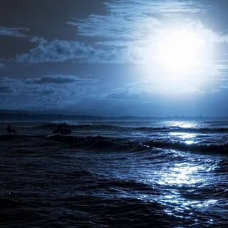 Dark blue water wallpaper