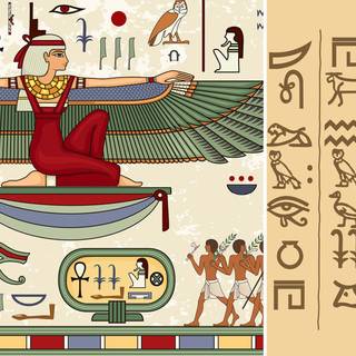 Egyptian symbols wallpaper
