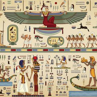 Egyptian symbols wallpaper