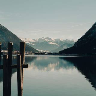 Alpine lake wallpaper