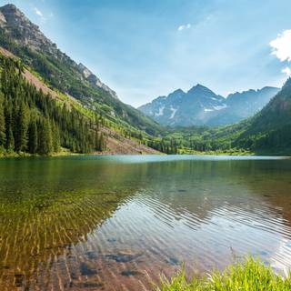 Alpine lake wallpaper