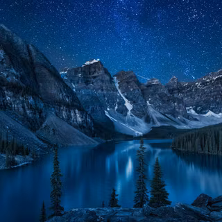 Alpine lake wallpaper