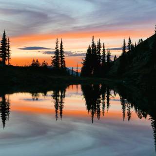 Alpine lake wallpaper