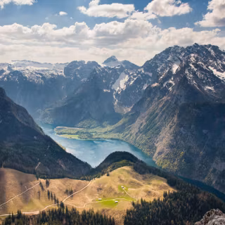 Alpine lake wallpaper