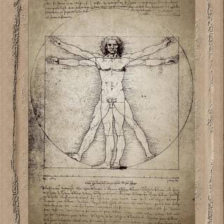 iPhone Vitruvian Man wallpaper