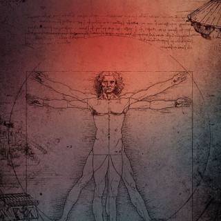 iPhone Vitruvian Man wallpaper