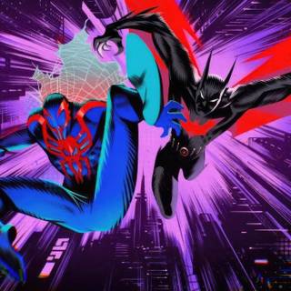 Batman and Spider-Man desktop wallpaper