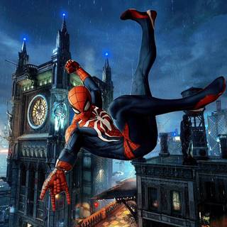 Batman and Spider-Man desktop wallpaper