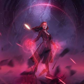 Scarlet Witch desktop 4k wallpaper