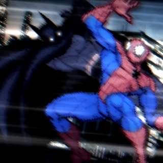 Batman and Spider-Man desktop wallpaper