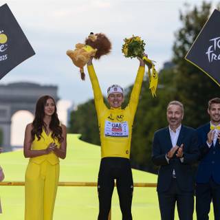 Tadej Pogačar Tour de France 2025 champion wallpaper