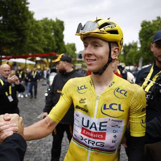 Tadej Pogačar Tour de France 2025 champion wallpaper