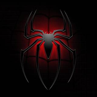 Black Spider-Man logo wallpaper