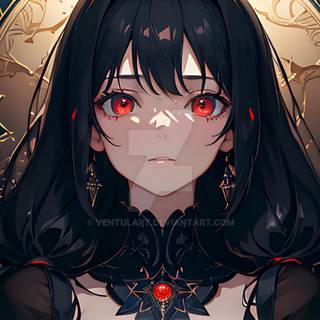 PS5 dark girl anime wallpaper