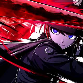 PS5 dark girl anime wallpaper