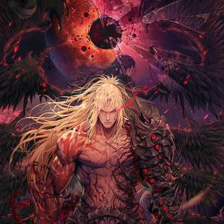 PS5 dark girl anime wallpaper