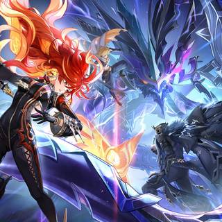 PS5 dark girl anime wallpaper