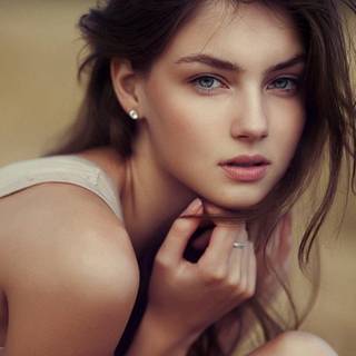 Woman face wallpaper