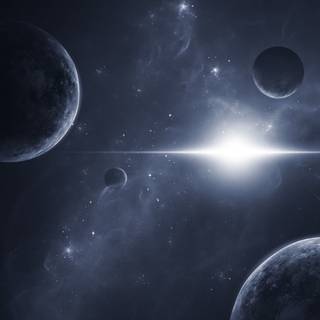 Dark planets wallpaper
