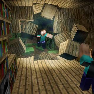 Herobrine PC wallpaper