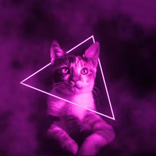 Cosmic cat wallpaper