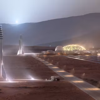 SpaceX Mars wallpaper