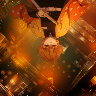 Zenitsu Infinity Castle wallpaper