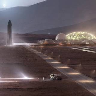 SpaceX Mars wallpaper