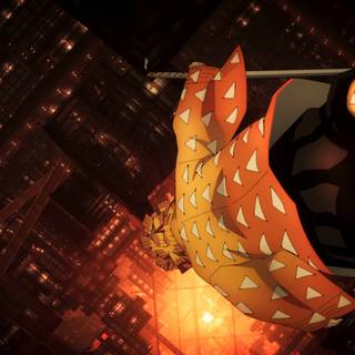 Zenitsu Infinity Castle wallpaper