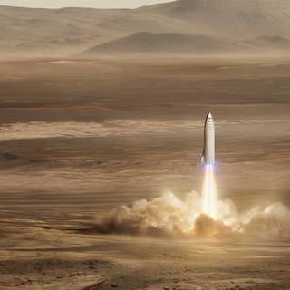 SpaceX Mars wallpaper