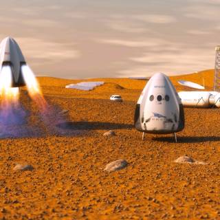 SpaceX Mars wallpaper