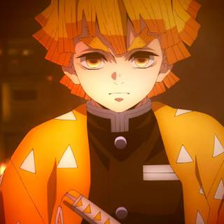 Zenitsu Infinity Castle wallpaper