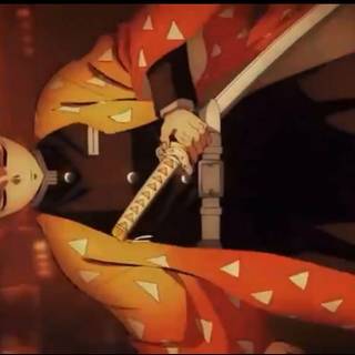 Zenitsu Infinity Castle wallpaper