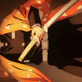 Zenitsu Infinity Castle wallpaper