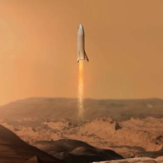 SpaceX Mars wallpaper