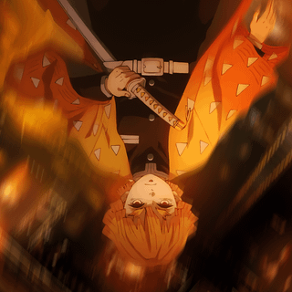 Zenitsu Infinity Castle wallpaper