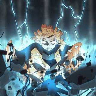 Zenitsu Infinity Castle wallpaper