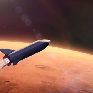SpaceX Mars wallpaper