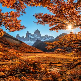 Autumn mountain HD wallpaper