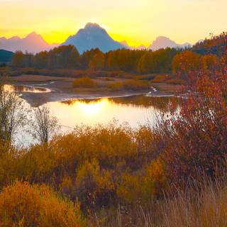 Autumn mountain HD wallpaper