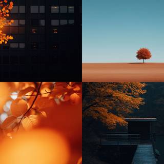 Minimalist autumn laptop wallpaper