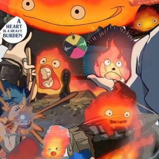 Calcifer 4k wallpaper