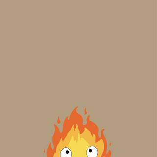 Calcifer 4k wallpaper