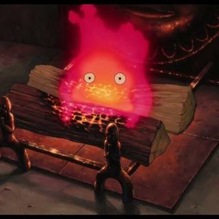 Calcifer 4k wallpaper